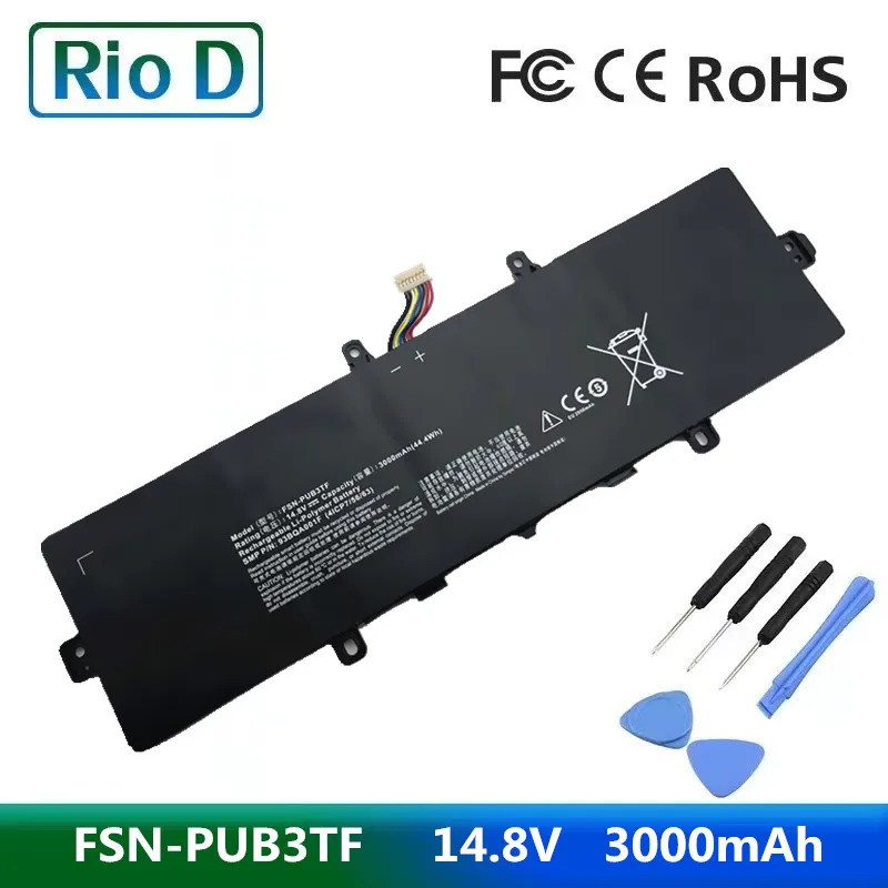 14.8V 3000mAh FSN-PUB3TF P3BQA001F แบตเตอรี่แล็ปท็อปสําหรับ TONGFANGU49L X30 U430 FSN-PUB3TF X1 โน้ต