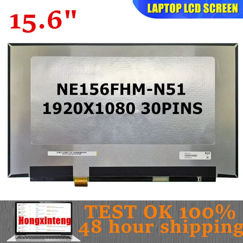 NE156FHM-N51 NE156FHM N51 Original 15.6INCH สําหรับ BOE IPS FHD LED LCD Ekran 1920X1080 eDP 30PIN IP