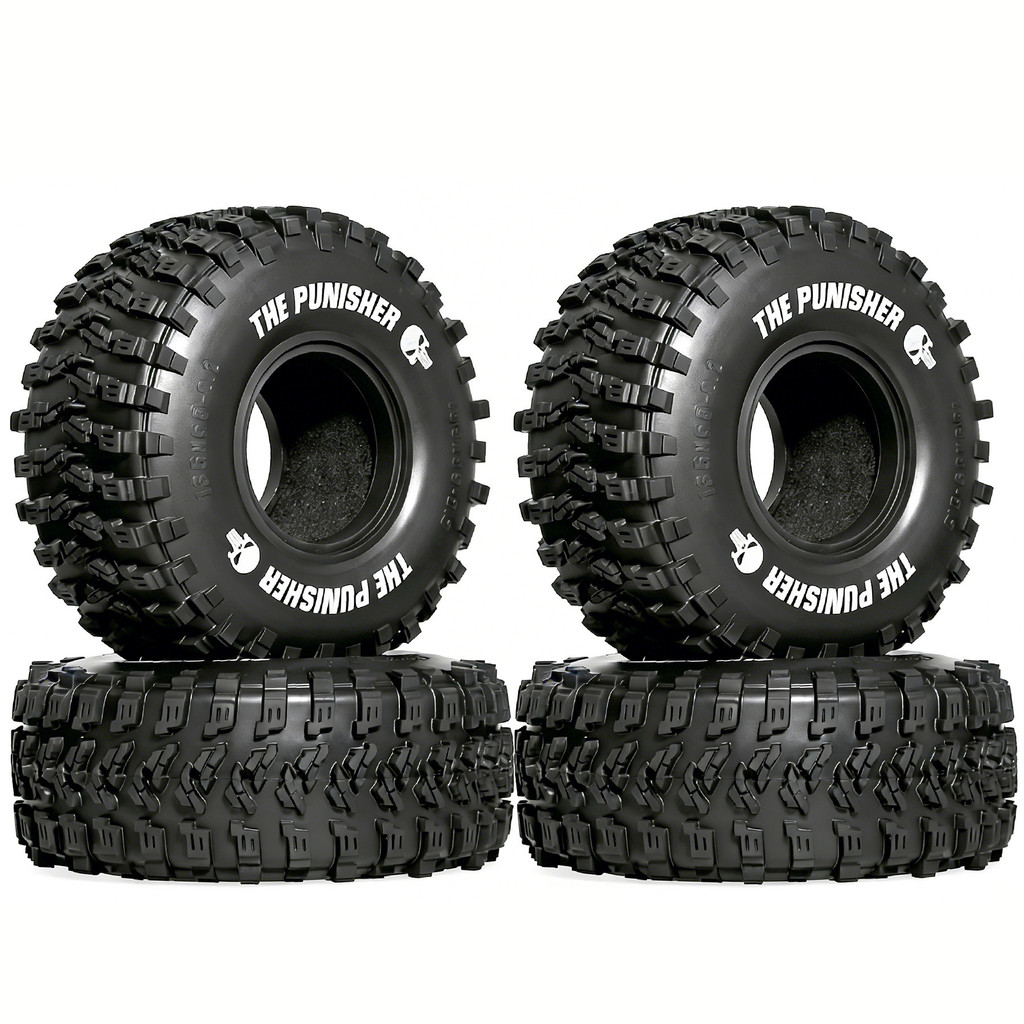 2.2 RC Crawler ยาง OD 5.3 สําหรับ 1:10 1:8 Mud Crawler Turck รถ Traxxas TRX4 Axial SCX10 RC4WD RBX10