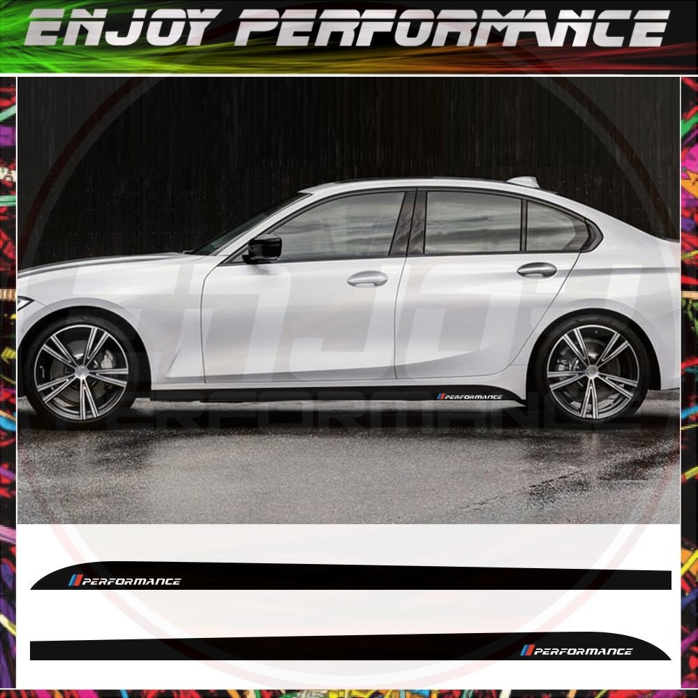 สติกเกอร์รถสําหรับ BMW F30 F31 F32 F33 F34 F22 F23 F15 F85 F10 E60 E61 G30 E90 M ประสิทธิภาพด้านข้าง
