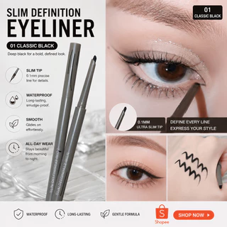 SUJN ปากกาอายไลเนอร์ Eyeliner เส้นเล็กเขียนง่าย กันน้ำ ติดทนนาน คมชัด มี 3 สีให้เลือก