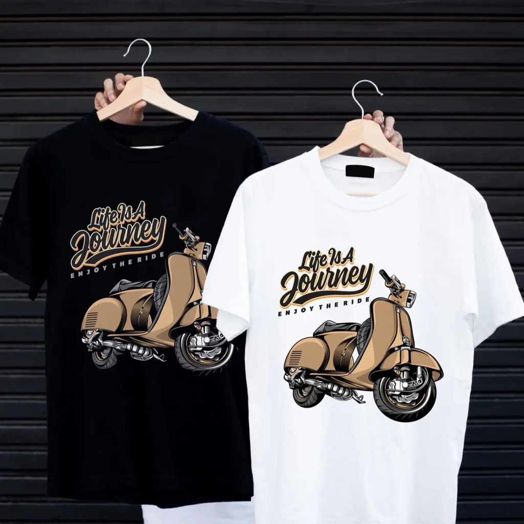 เสื้อยืดลายมอเตอร์ไซค์คลาสสิก ทรงหลวม สไตล์ร็อกเกอร์ วินเทจ สตรีทแฟชั่น เสื้อยืด Unisex ลุคไบค์เกอร์ สายเที่ยว สายคาเฟ่