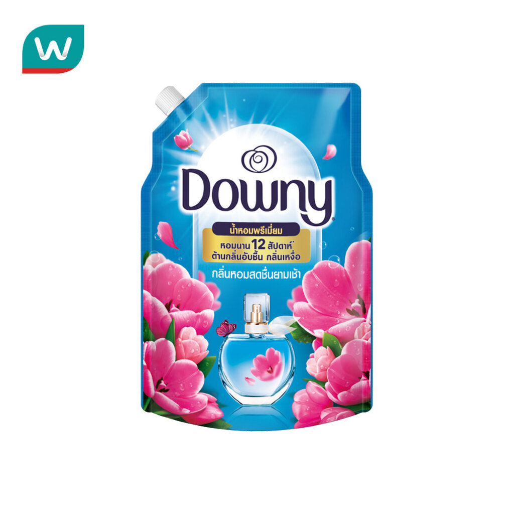 Downy ดาวน์นี่ พรีเมียมเพอร์ฟูม ปรับผ้านุ่ม เข้มข้นพิเศษ กลิ่นหอมสดชื่นยามเช้าถุงเติม 950 มล.