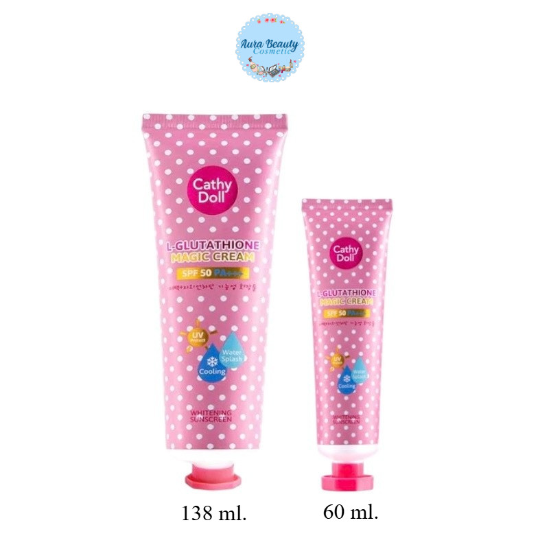Cathy Doll L-Glutathione Magic Cream SPF 50 PA+++ ครีมกันแดดละอองน้ำ 60ml