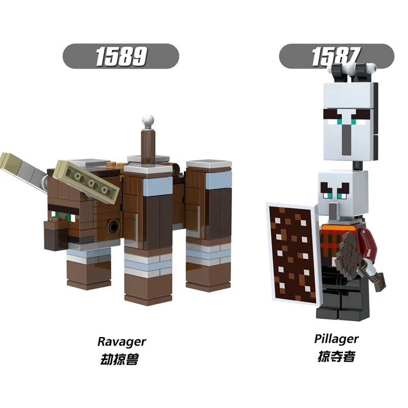 เลโก้ Minecraft ชุดบล็อกตัวต่อ Minifigures Creepery Fear Withering Predators thumbnail 6