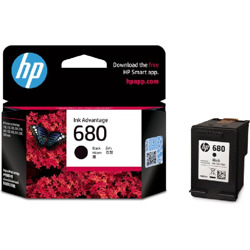 HP หมึกอิงค์เจ็ท Ink Cartridge รุ่น 680/BK สีดำ