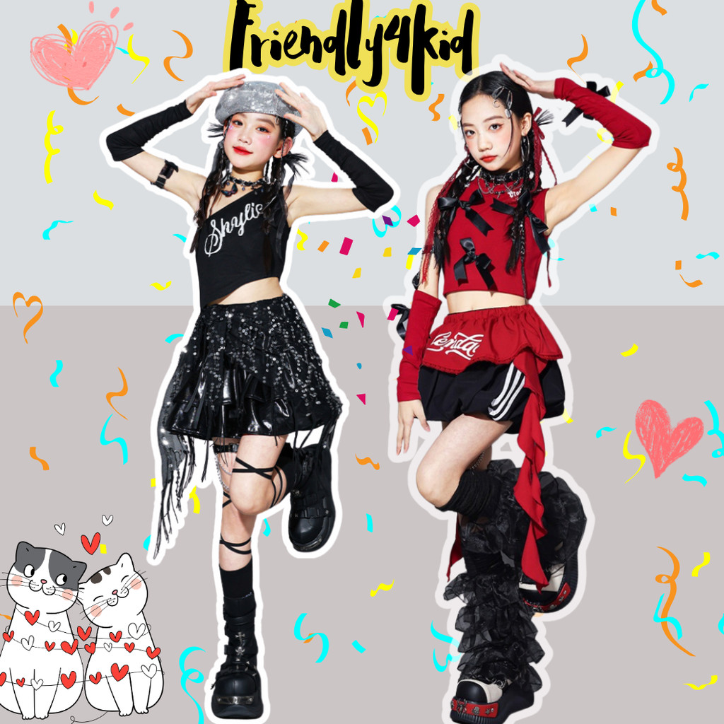 friendly4kid เสื้อยืดเด็กหญิง เสื้อเต้นCoverdance**รอเข้า