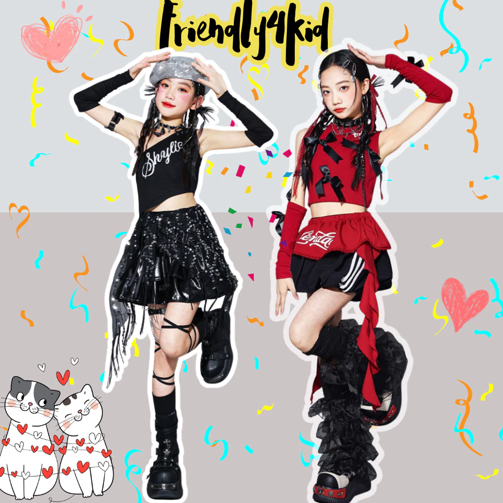friendly4kid เสื้อยืดเด็กหญิง เสื้อเต้นCoverdance**รอเข้า