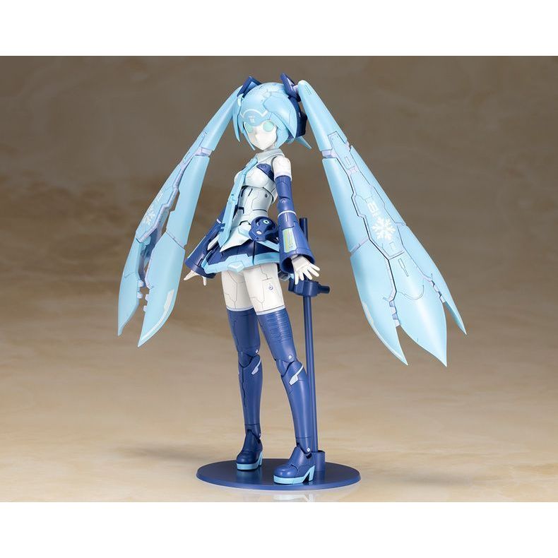 Kotobukiya ประกอบรุ่น Bone Mecha Girl Hatsune Miku Snow Miku Machine Girl FA149 * 30622