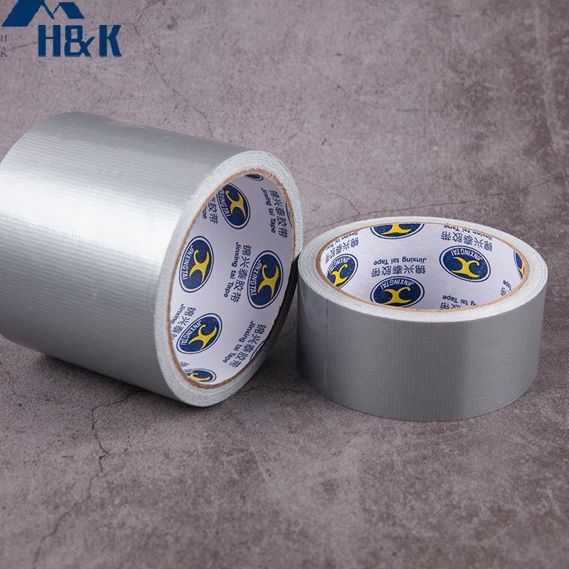 [H&K] 10m Super Stiy Cloth Tape พรมพื้นกันน้ํา High Stiy Silver Grey Tape {th}