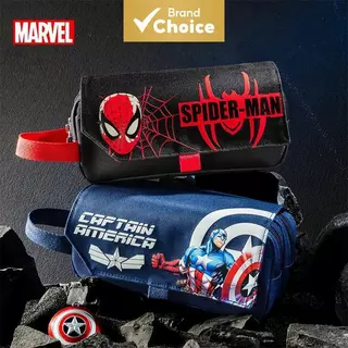 กล่องดินสอ SpiderMan สําหรับวัยรุ่น Disney Marvel ความจุขนาดใหญ่ Kokuyo สไตล์สําหรับเด็กผู้ชายเครื่องเขียนโรงเรียน