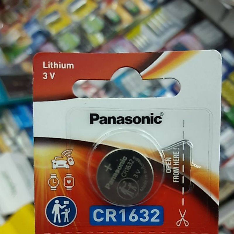 ถ่าน CR1632 Pana sonic, Energizer, Maxell, Renata, Philips 3V จำนวน 1ก้อน ของใหม่ ของแท้