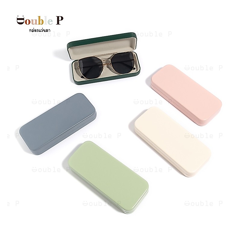 Double P กล่องแว่นตา VIII ทำจากหนัง ลวดลาย น่ารัก สีสันสดใส พกพาสะดวก กล่องที่ใส่แว่นตา