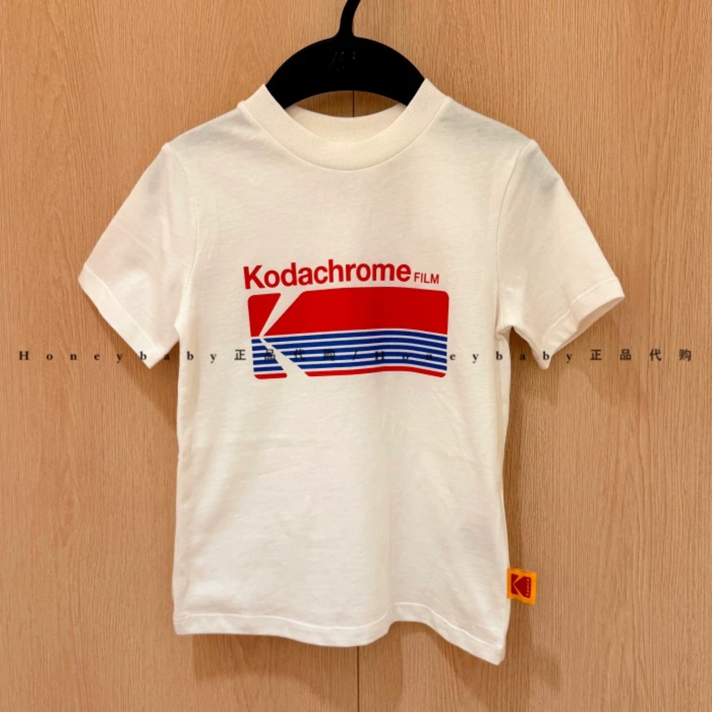 H & M Co-Branded Kodak Cotton Loose Printing Round Neck Short Sleeve T-Shirt