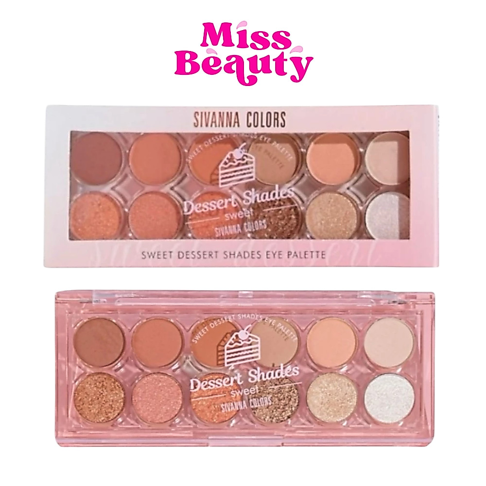 HF725 Sivanna Colors Sweet Dessert Shades Eye Palette ซีเวนน่า คัลเลอร์ส สวีท ดิเซิร์ท เชดส์ อาย พาเลท อายแชโดว์ 13.6 ก.