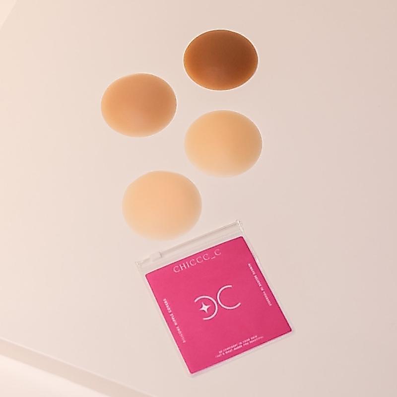 Silicone Nipple Covers โพลีเอสเตอร์ ซิลิโคนปิดจุก 2 คู่ 4โทนสีผิวให้เลือก