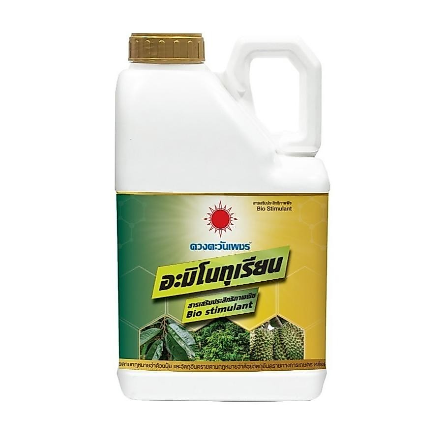 อะมิโนทุเรียน (แกลลอน 5 ลิตร) สำหรับทุเรียนโดยเฉพาะ เข้มข้นสูง แอลอะมิโนแท้ (1ลังมี4แกลอน) ดวงตะวันเพชร