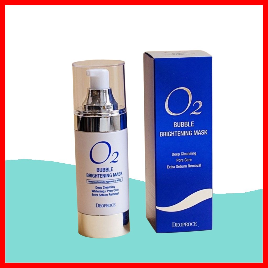 [deoproce] O2 Bubble Brightening Mask, 1 ชิ้น / มาส์กหน้าเกาหลี / O2 Bubble Effect / ของแท้ 100% โดย
