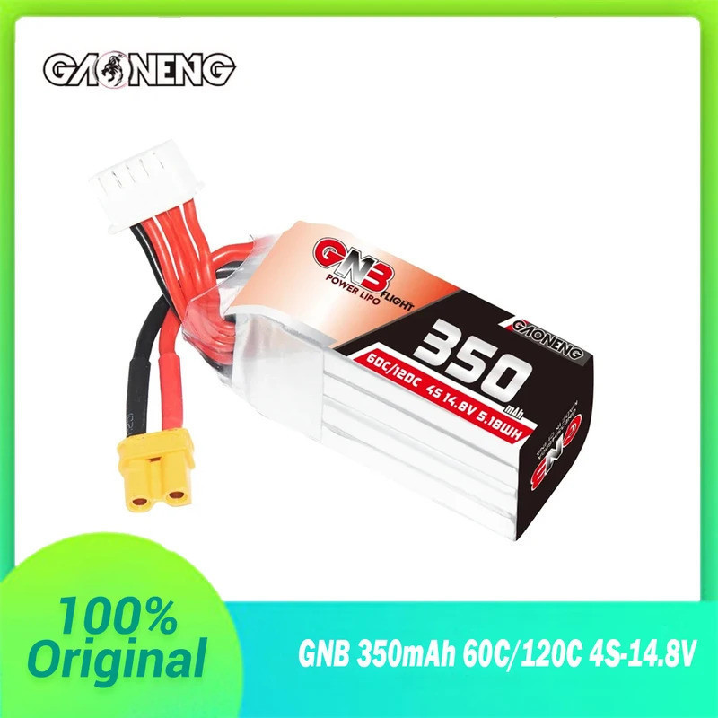 GAONENG GNB 350mAh 60C/120C 4S 14.8V Lipo แบตเตอรี่ XT30 ปลั๊กสําหรับ FPV Drone RC เฮลิคอปเตอร์ Quad