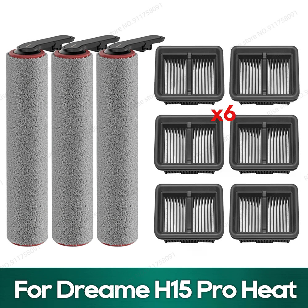 เข้ากันได้กับ (Dreame H15 Pro Heat) แปรงลูกกลิ้ง อุปกรณ์กรอง Hepa, ❌ไม่สําหรับ Dreame H15 Pro
