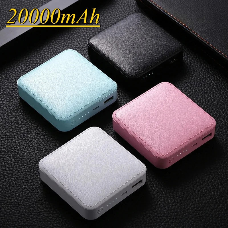 20000mAh Mini Power Bank โทรศัพท์ความจุขนาดใหญ่ภายนอกแบตเตอรี่สํารอง Fast Charging Powerbank สําหรับ