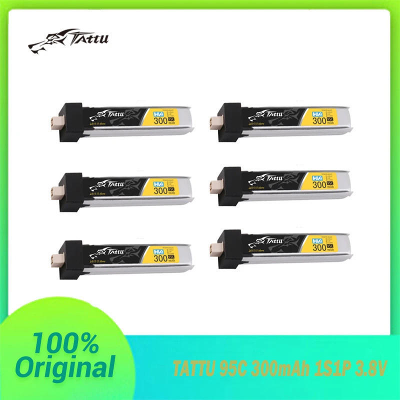 Tatti BT2.0 300mAh LiPo แบตเตอรี่ 1S1P 95C 3.8V สําหรับ Betafpv Air65 Meteor65 Pro O4 RC เฮลิคอปเตอร