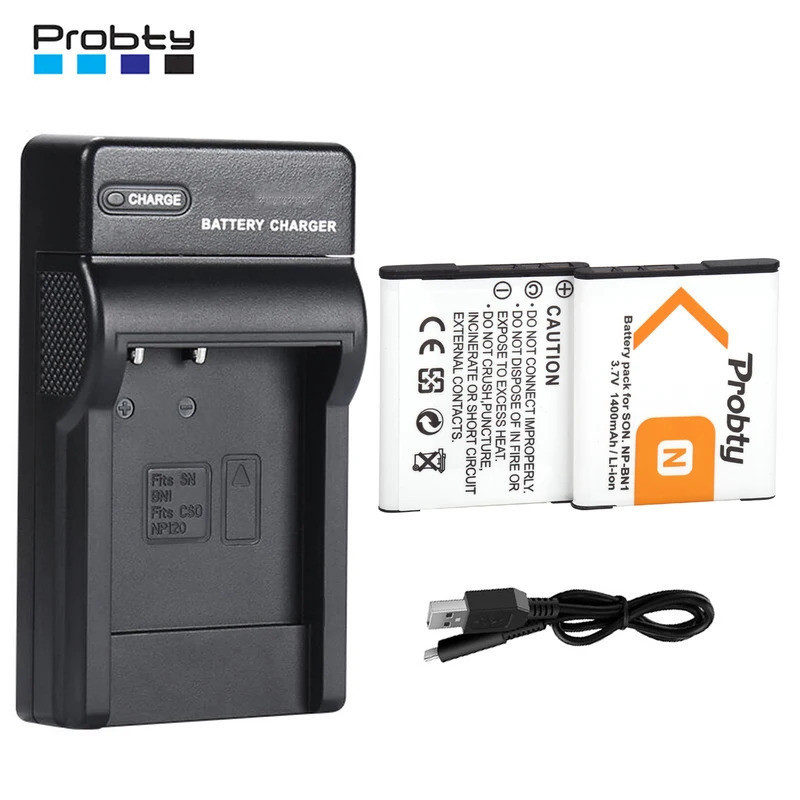1400mAh NP-BN1 NP BN1 แบตเตอรี่ + เครื่องชาร์จ LED สําหรับ Sony DSC-W800,DSC-WX220,DSC-W830,DSC-W810