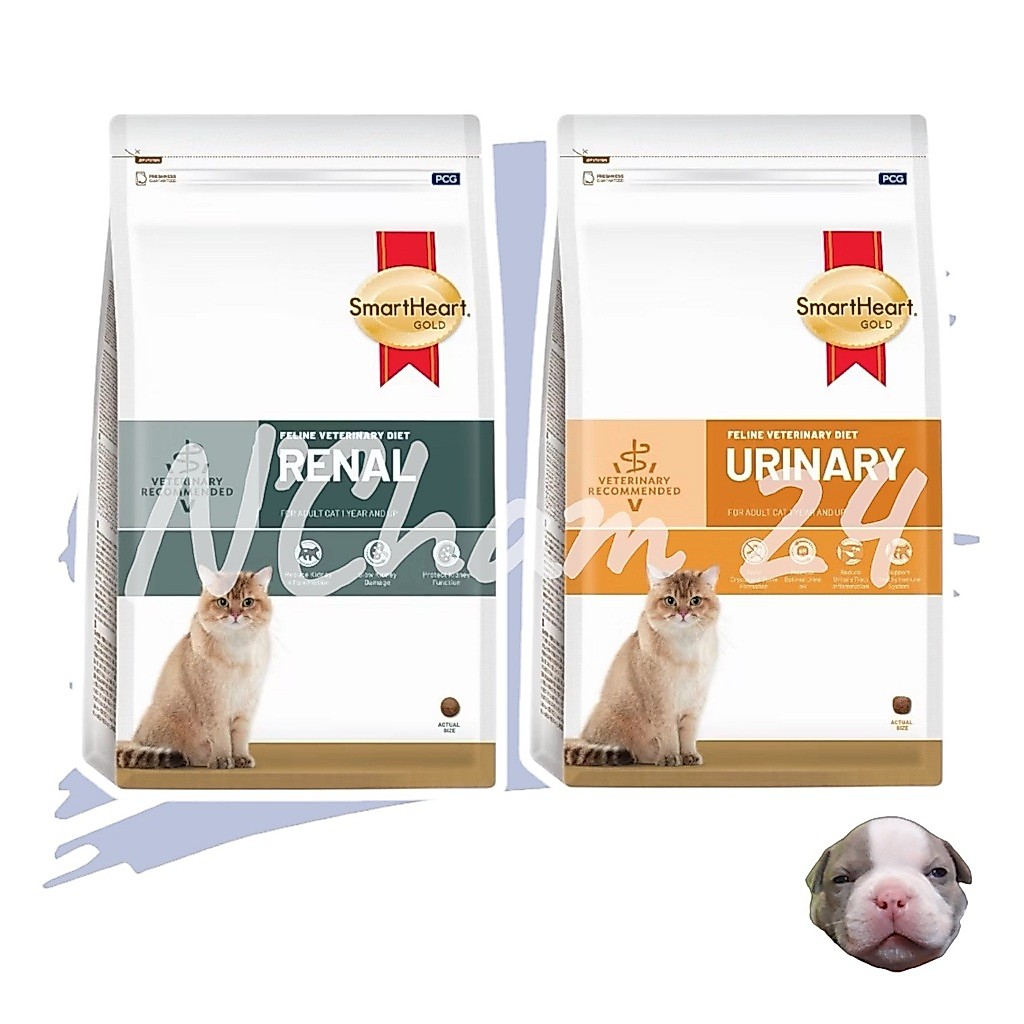 SmartHeart Gold Cat Renal/Urinary 1kg (แบ่งจากถุงกระสอบ7 กิโล) อาหารแมวโรคไต/นิ่ว
