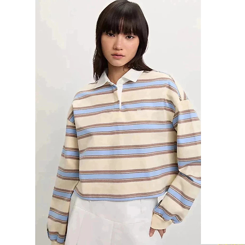 [Pomelo] N/A / Striped Polo Shirt