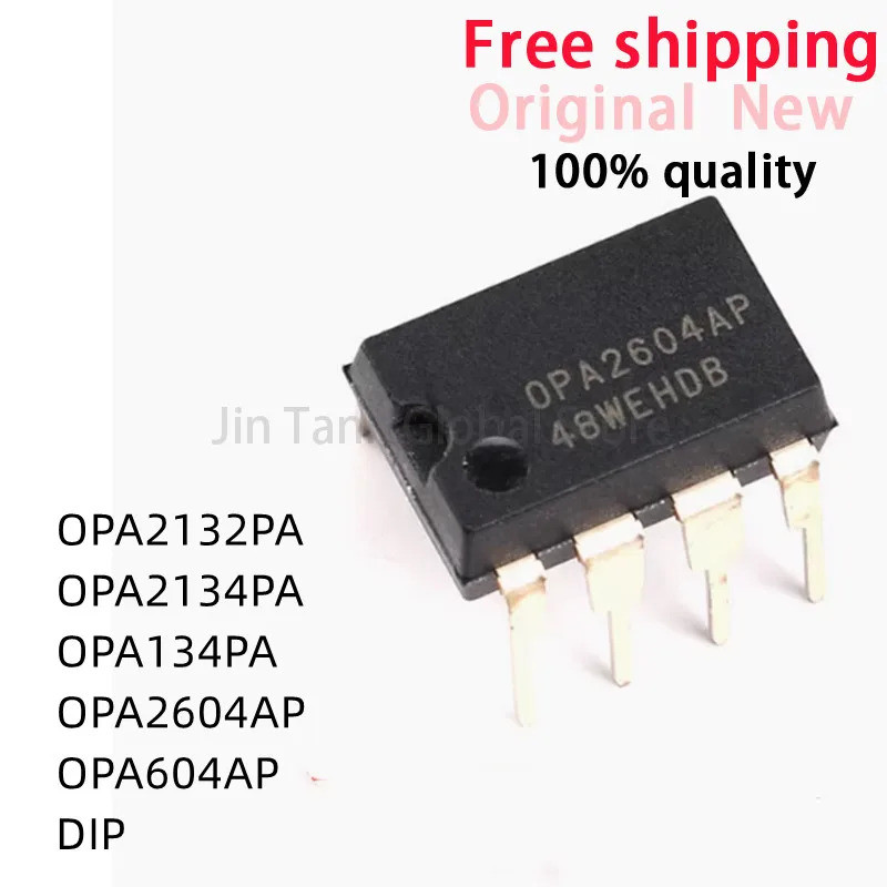 5pcs OPA2132PA OPA2132 OPA2134PA OPA2134 OPA134PA OPA134 OPA604AP OPA604 OPA2604AP OPA2604 DIP-8 ชิป
