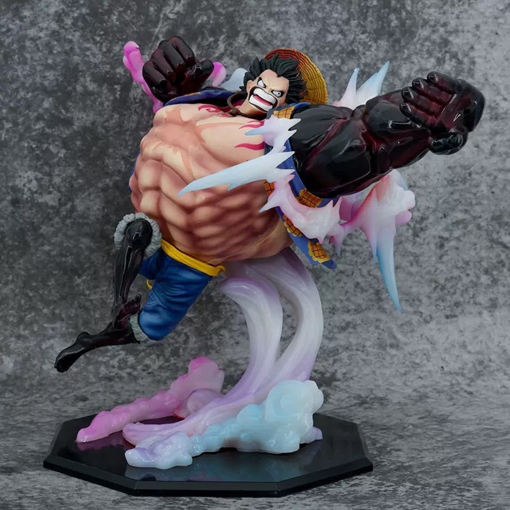 อะนิเมะขายส่ง One Piece GK Four-speed Play Luffy รูปเครื่องประดับรูปปั้น