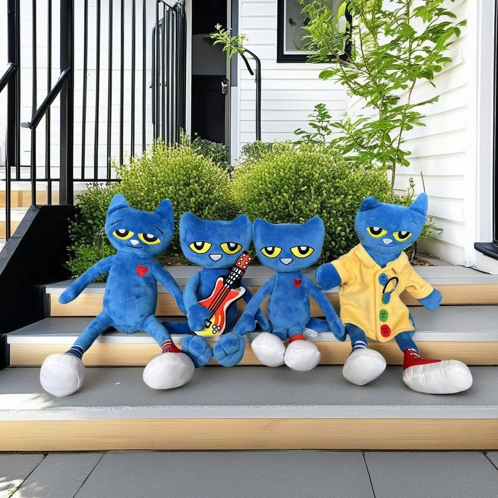 Pete the cat Pete the cat ตุ๊กตาของเล่นตุ๊กตาการศึกษาปฐมวัยหนังสือภาพ