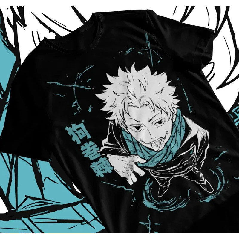 เสื้อยืดผ้าฝ้าย 100% ลายJujutsu Kaisen Inumaki Toge สไตล์อนิเมะยอดนิยม ใส่ได้ทุกเพศ นุ่มสบาย S-5XL