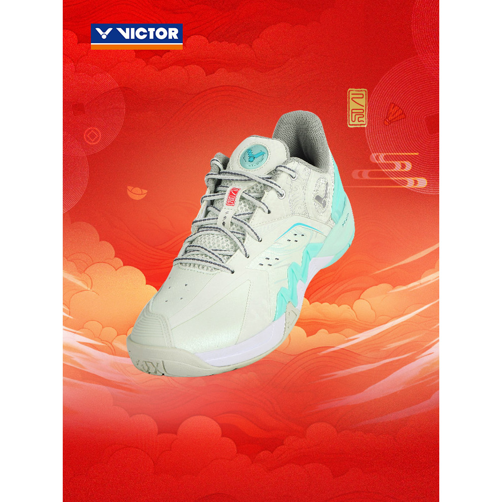 VICTOR VICTOR VICTOR Series รองเท้าแบดมินตันรองเท้าผ้าใบ P8500CNY2025 ปีงูสไตล์ใหม่