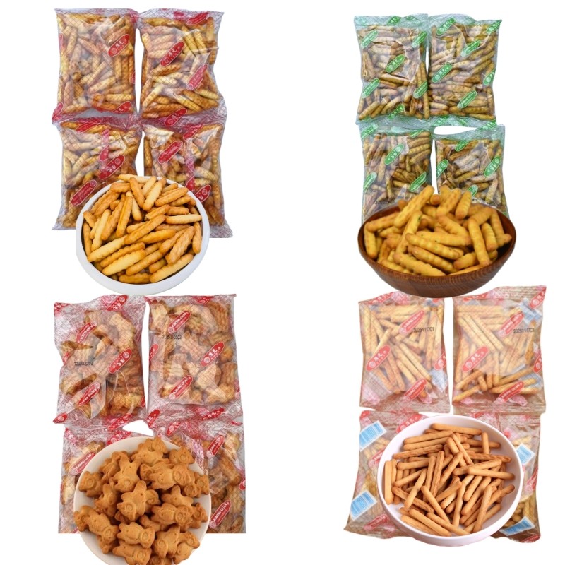 Kang Yuan Crispy Strips Chive Sesame Bear Cream Bars Biscuits แพคเกจขนาดเล็กอย่างเป็นรายบุคคล After 