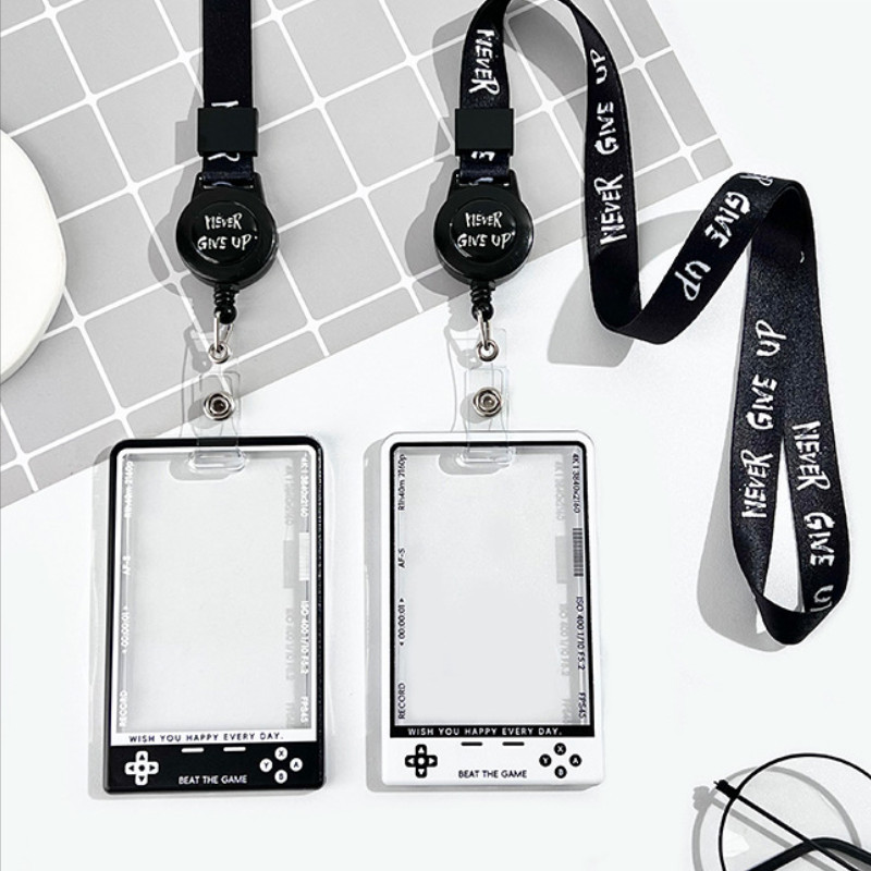 ปลอกโลหะเอกสารหน้าอก ซองบัตรอาหารใสใส่บัตรนักเรียน ซองบัตรนักเรียน ซองบัตรพนักงาน Card Holder