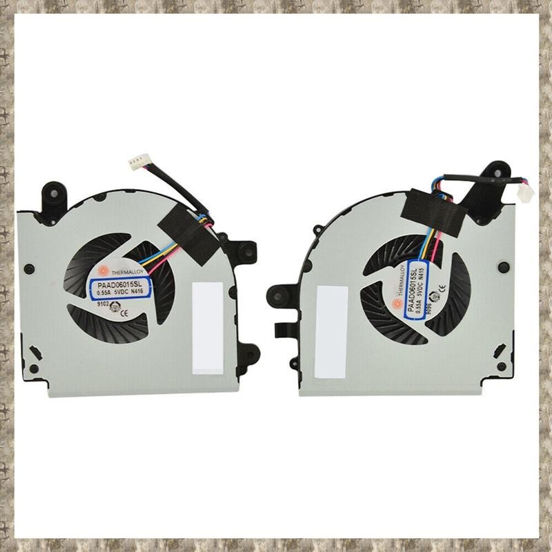 [uhktyltui123.th] CPU+GPU พัดลมระบายความร้อนอุปกรณ์เสริมสําหรับ GF75 Thin 8RC 8RD 9SC 9SD PAAD06015S