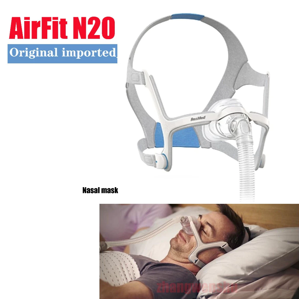 Resmed AirFit N20 หน้ากากปิดจมูก ปิดปาก และจมูก ใส่สบาย นําเข้า เสียงเงียบ ของแท้ S9 S10 หายใจสะดวก