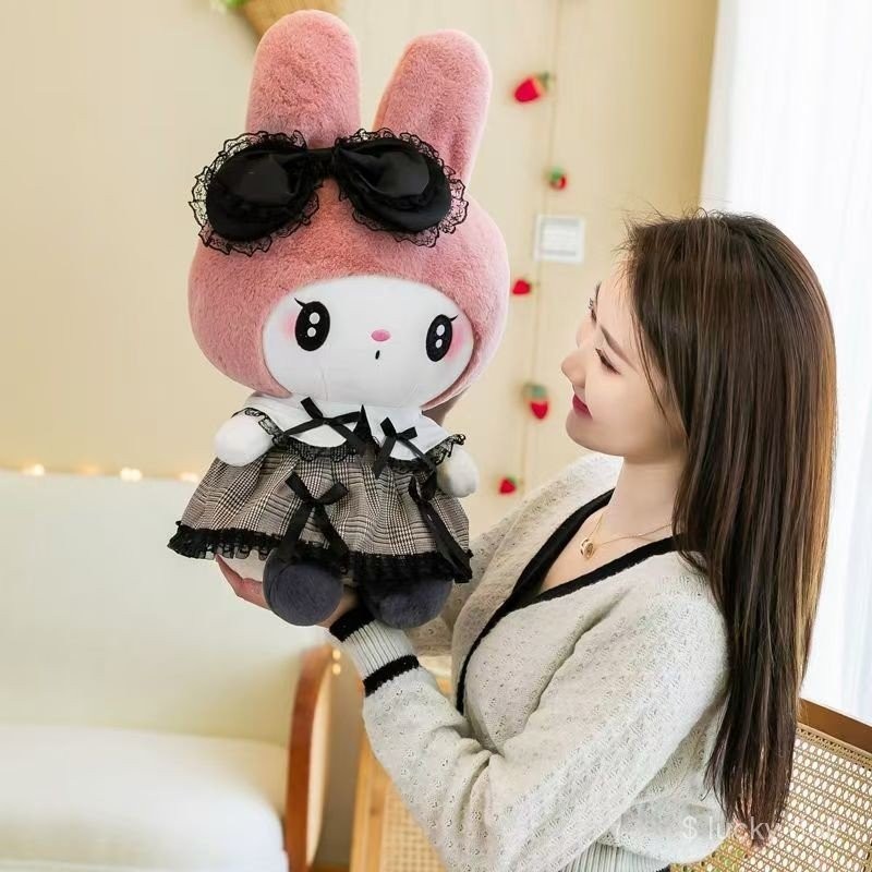 My Melody & Kuromi หมอนกอด/ตุ๊กตาน่ารักเท่ | นุ่มพิเศษสำหรับกอดนอน-พิงหลัง | ของขวัญวันเกิดสุดพิเศษให้แฟน | ไซส์กำลังดี น่ากอดสุดๆ - รูปที่ 7