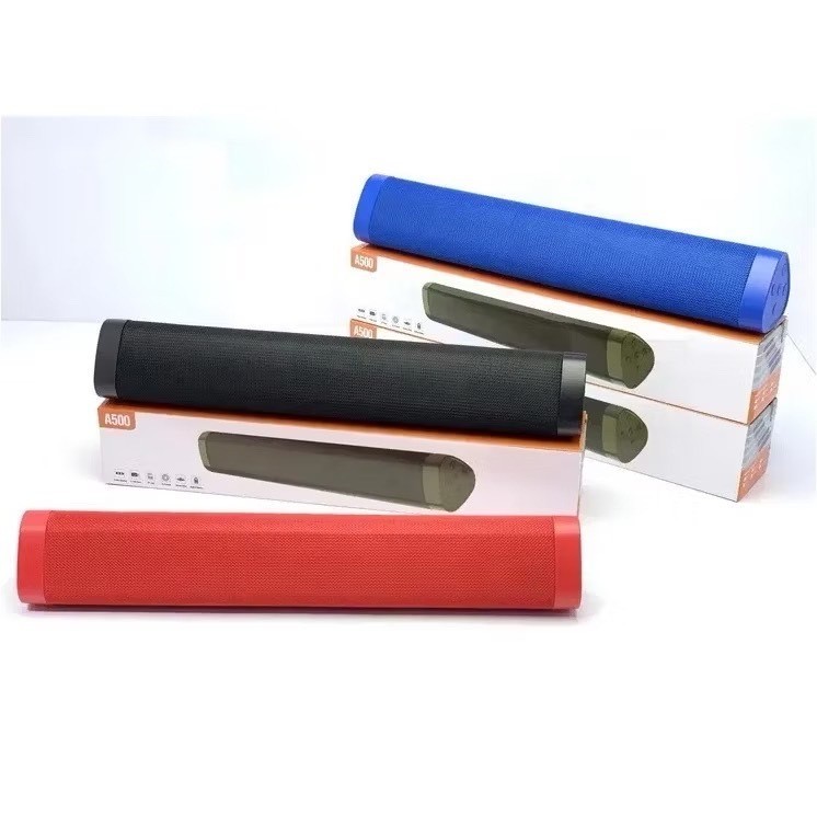 ลำโพงบลูทูธ ลำโพงตัวยาว บลูทูธซาวด์บาร์ (มี 3 สี) A500 Bluetooth 5.0 ไร้สายตัวยาว เบสแน่น เสียงดัง ช