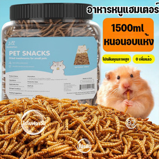 หนอนอาหาร หนอนอบแห้ง หนอนอาหารแห้ง อาหารหนูแฮมเตอร์ สัตว์เลี…