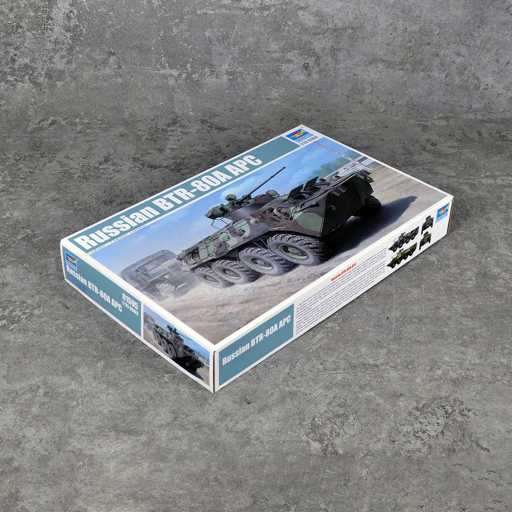 Trumpeter ประกอบเครื่องบินรุ่น Handmade กว่า 1: 35 รัสเซีย BTR80 ล้อ Armored Transporter 01595