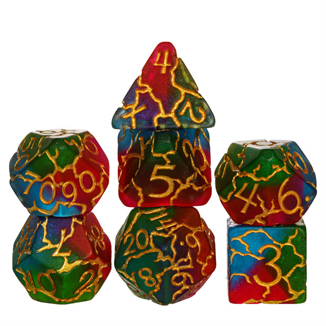 อุปกรณ์เสริมเกมกระดาน TRPG Dice dnd coc Multi-Sided Dice D6 D20