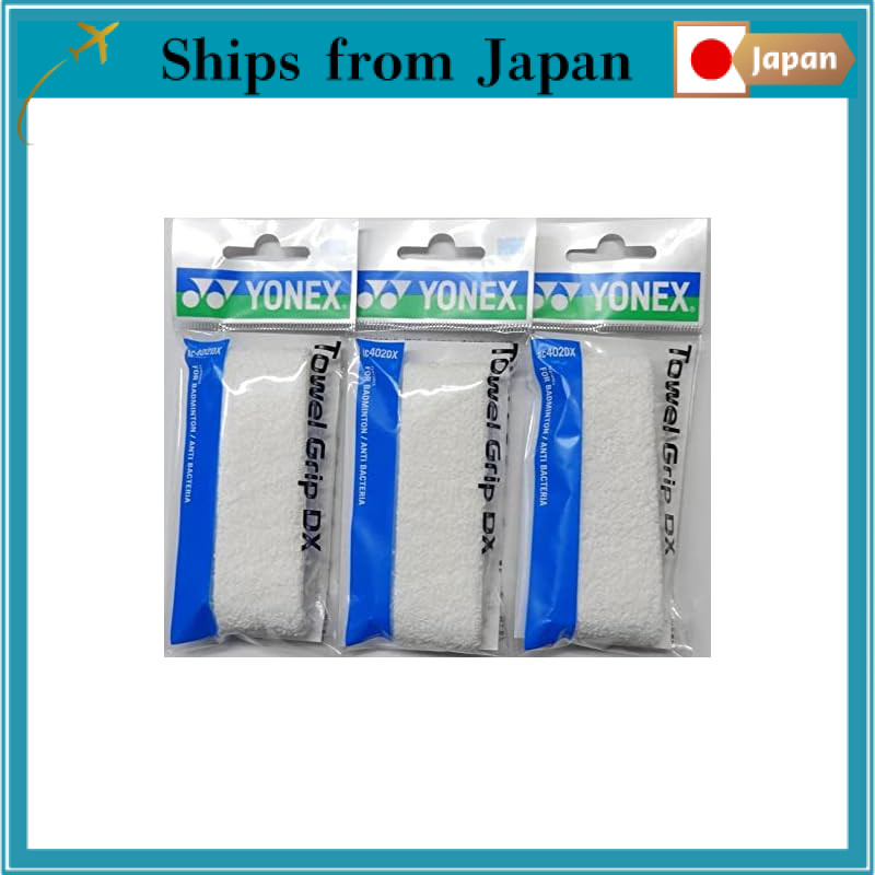 YONEX Towel Grip DX (1 piece) White x 3 set AC402DX-011-3SET