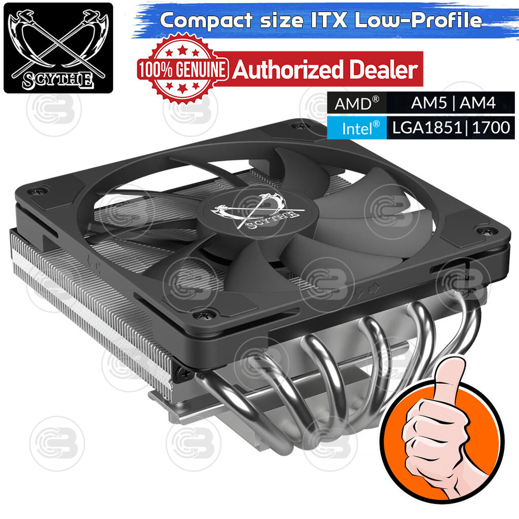 [CoolBlasterThai] SCYTHE BIG SHURIKEN 4 Low-Profile CPU Cooler with 4 Heatpipes (AM5/LGA1851 Ready)