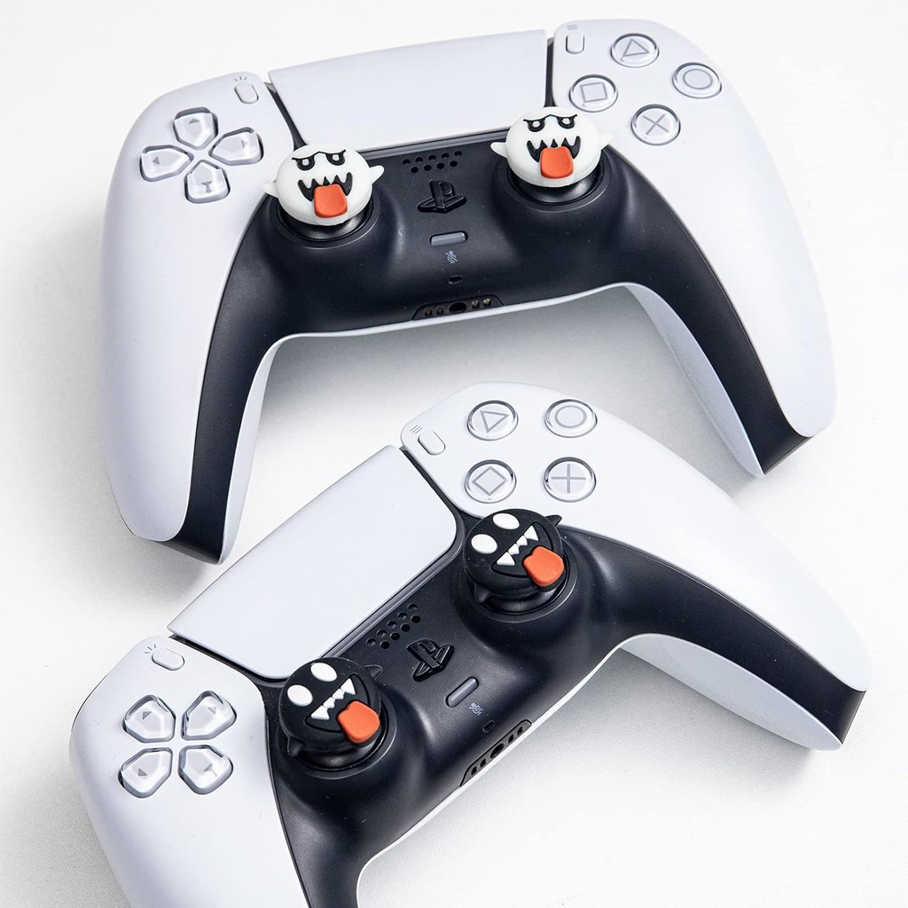 PS5 Controller Thumb Grips, Ghost Thumb Caps สําหรับ Switch Pro Controller, PS5 Controller, PS4 Cont