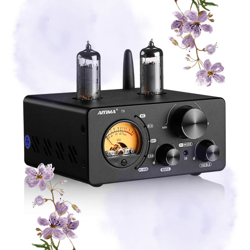 [ส่งตรงจากประเทศญี่ปุ่น]AIYIMA T9PRO Jan5725 แอมป์หลอด真空 100W*2 Bluetooth 5.1 apt-x hd แอมป์กำลัง