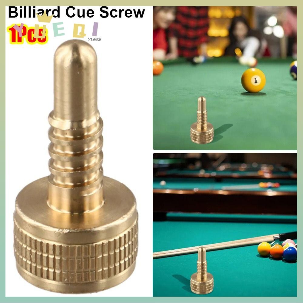 Pool Cue Extension สกรูทองเหลืองทนทาน เพื่ออุปกรณ์เสริมเกมบิลเลียด