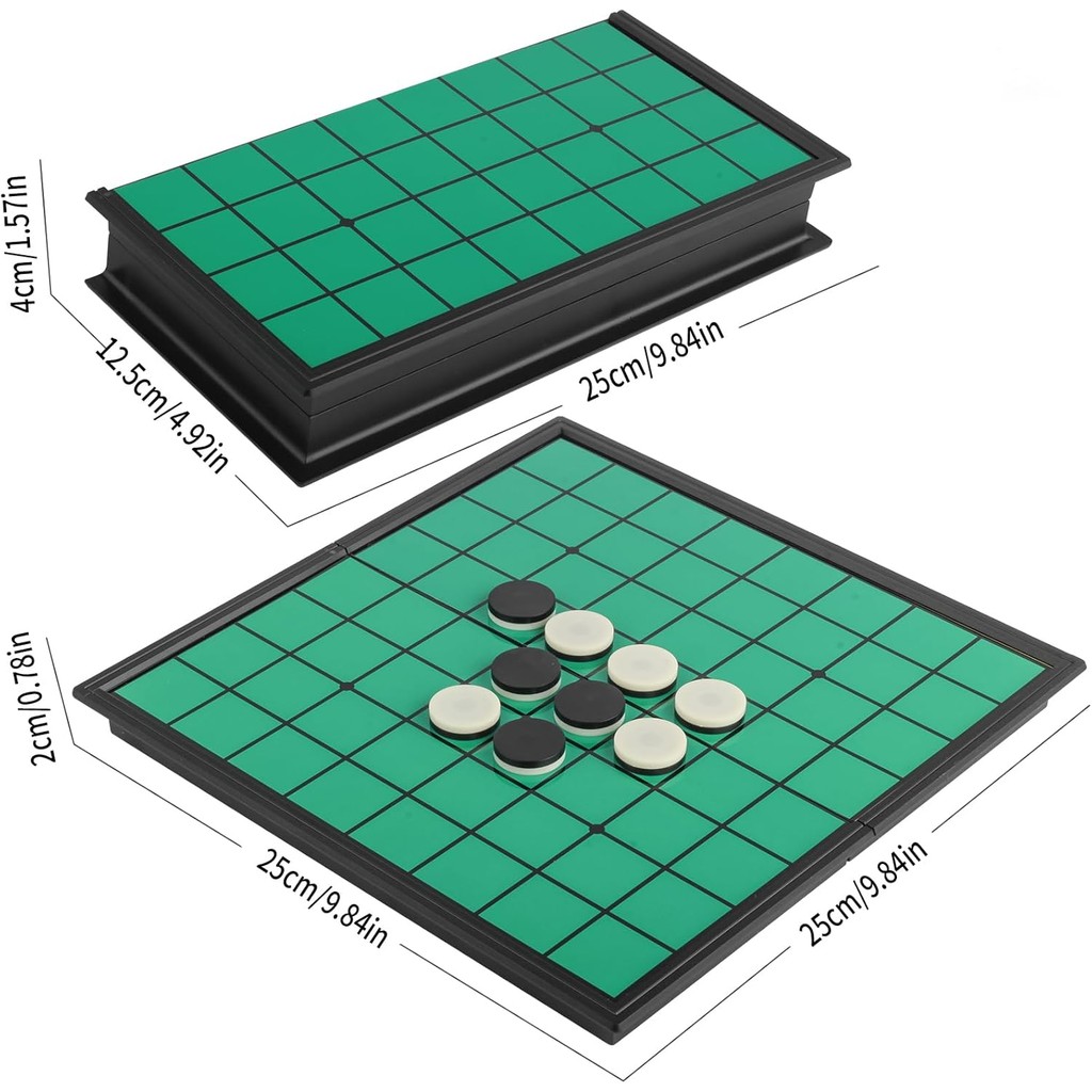 Andux Folding Magnetic Othello Chess Portable Board Game Set CXYXQ-03 (M) LV4H