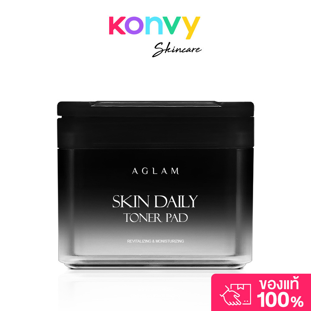 AGLAM Skin Daily Toner Pad 221g [60 Pads] อะแกลม โทนเนอร์แพดสูตรเข้มข้น.